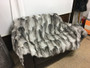 Blue Frost Fox Fur Blanket Throw sectional