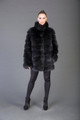 Black Racoon fur Coat
