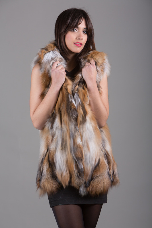 Red Fox Fur Vest | SKANDINAVIK FUR