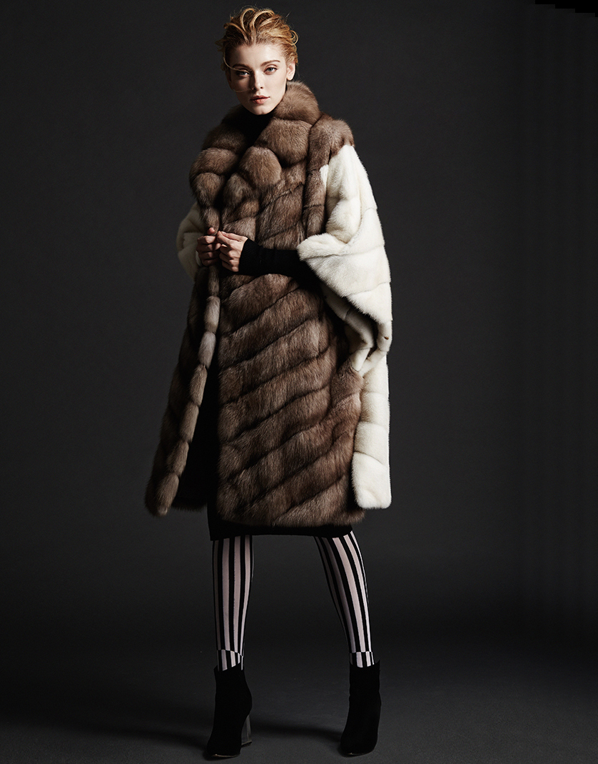 Mink Mix Sable Fur Coat | SKANDINAVIK FUR