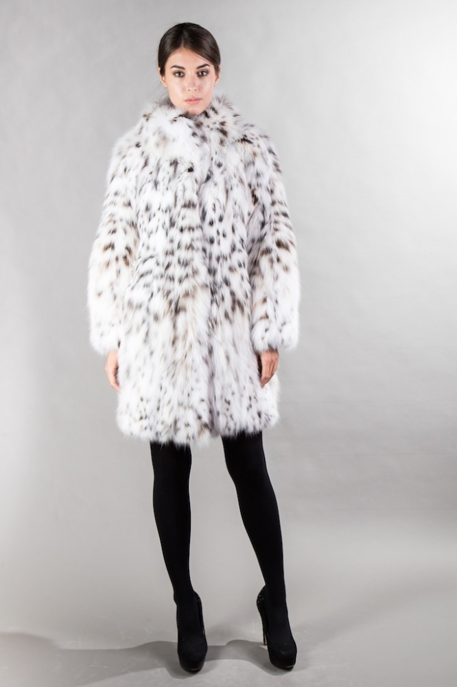 Bobcat Lynx Fur Coat Snow Queen