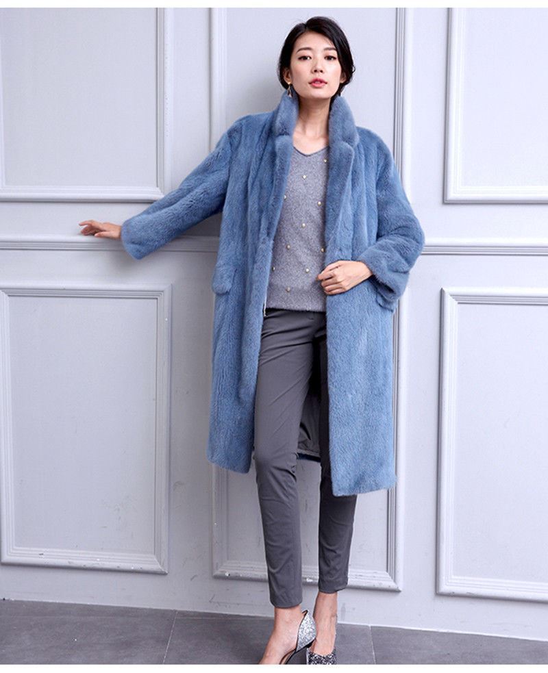 【SAGA・毛色◎】ブルーアイリスミンク ファーコート ボリューム◎ Ciel Mink Fur Coat Saga | SKANDINAVIK FUR
