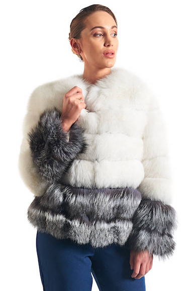【シルバーFOX】スカンジナビア製シルバーFOXスキンオンスキンFURコート Pin by Stringman on Silver Fox | Fur jacket women, Girls fur