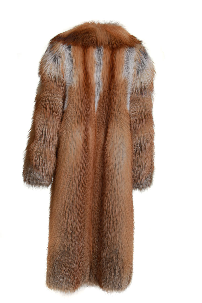 Fully Let out Red Fox Fur Coat | SKANDINAVIK FUR