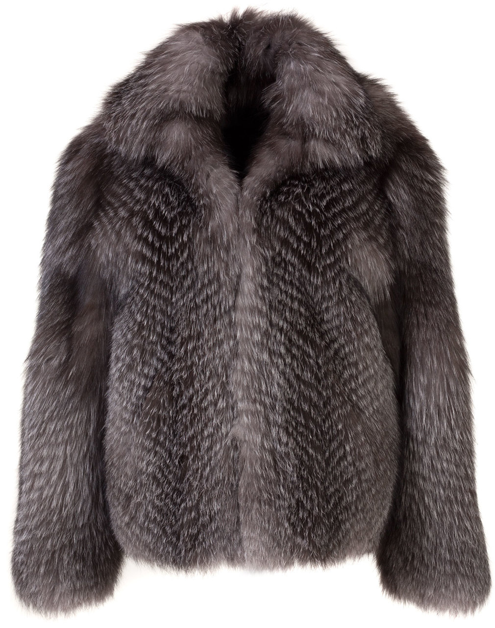 Blue frost Men's Fox Fur Coat | SKANDINAVIK FUR