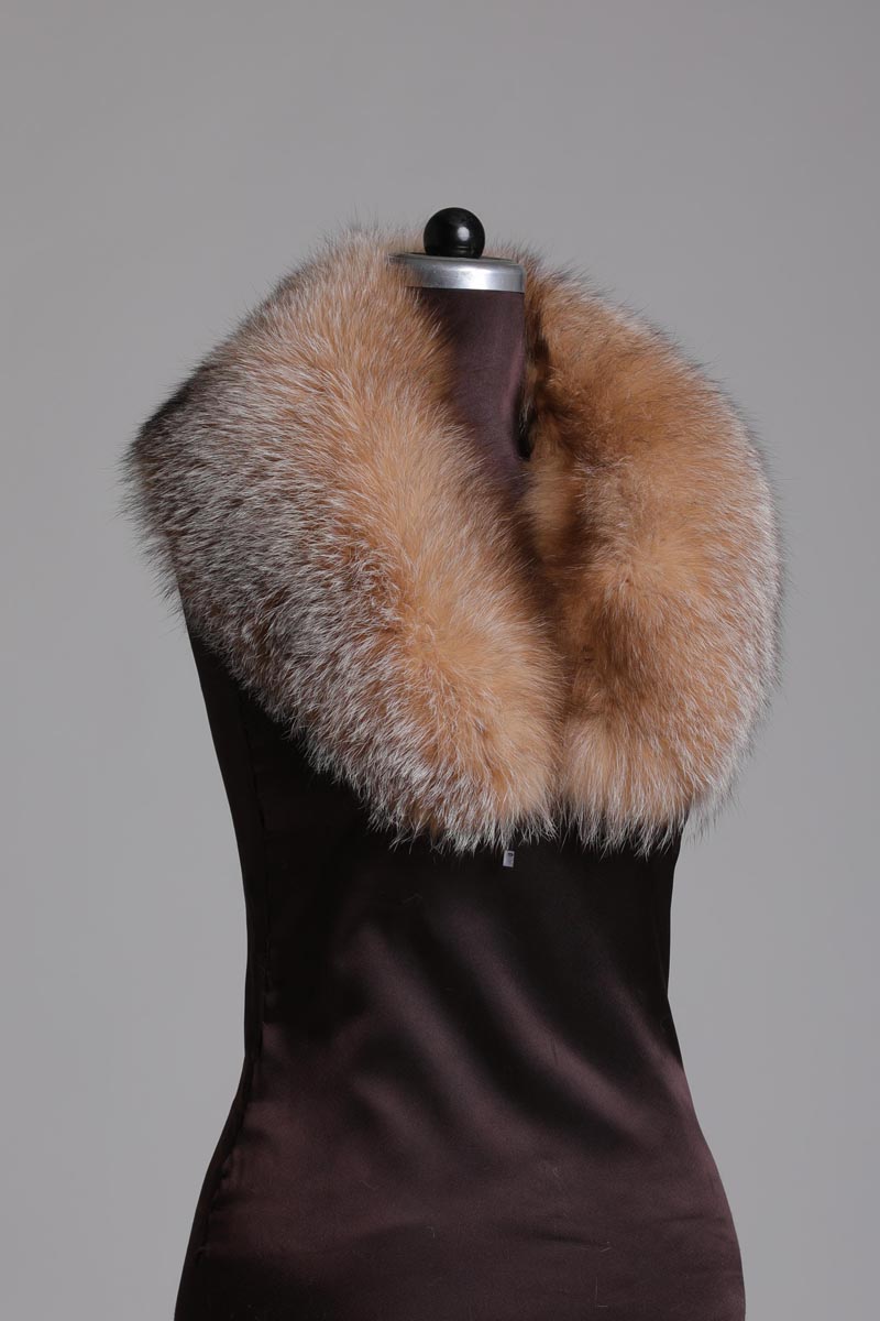 Crystal Fox Fur Shawl Collar| SKANDINAVIK FUR