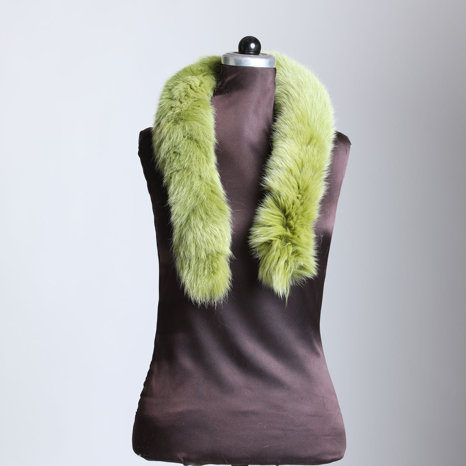 Lime Green Fox Fur Trim - SK FUR LTD