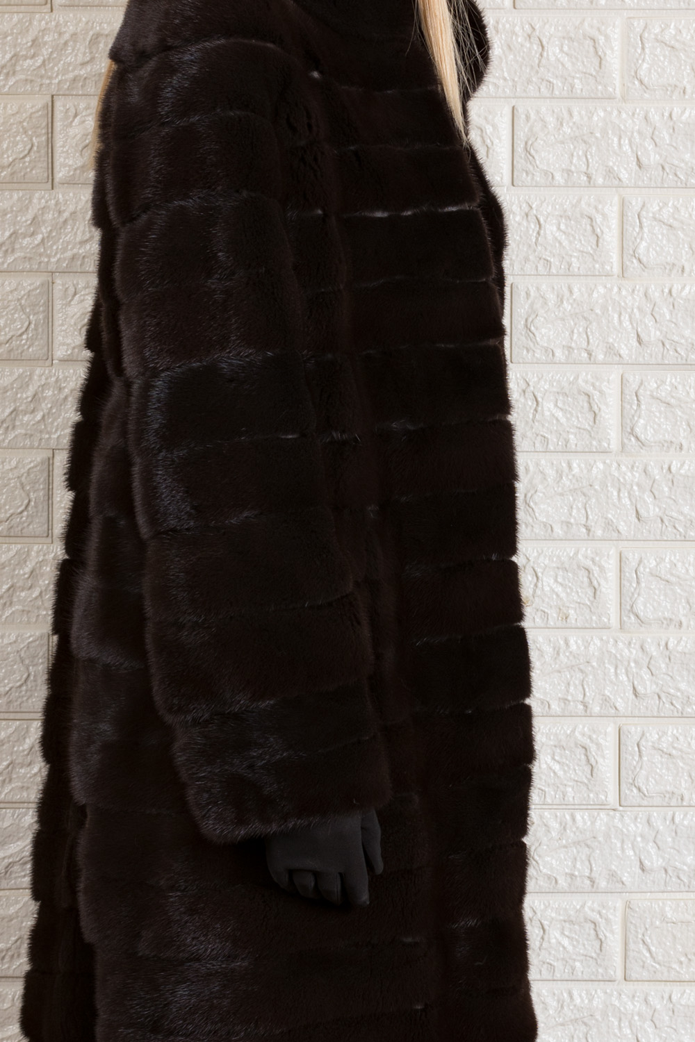 Mahogany Mink Fur Coat Knee Length Xs S M L XL| SKANDINAVIK FUR