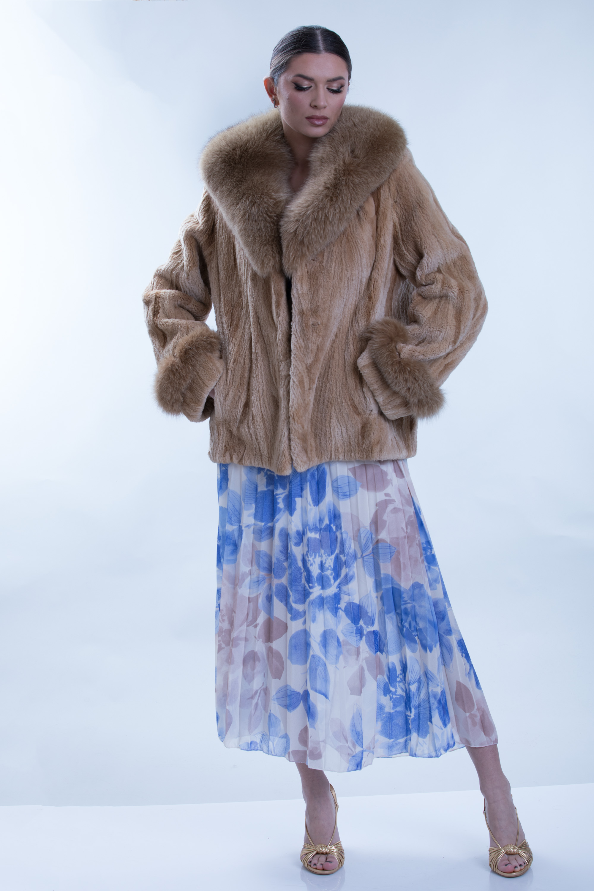 ジャケット・アウター ESMOK fur fooded long coat beige36 Amazon.com: Moose Knuckles Men's Cloud Shearling 3Q Jacket
