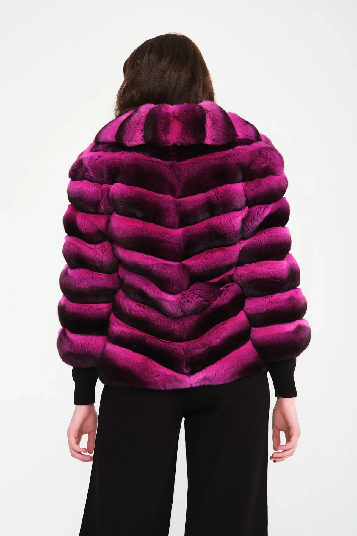 Fuchsia Chinchilla Jacket | SKANDINAVIK FUR