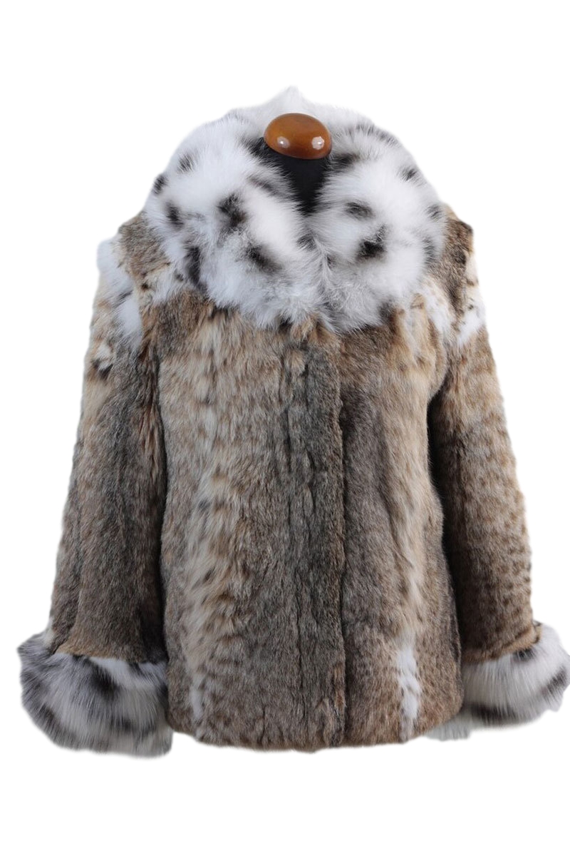 spotted fur coat