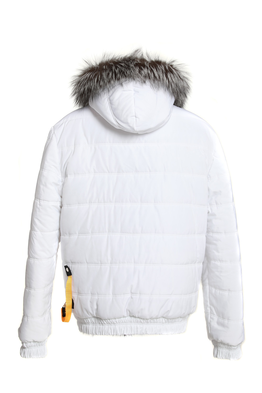 White Fur Lined Hooded Parka | SKANDINAVIK FUR
