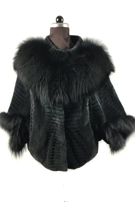 Sheared Mink fur Cape | SKANDINAVIK FUR