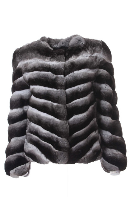 Chinchilla Fur Jacket Low cut | SKANDINAVIK FUR