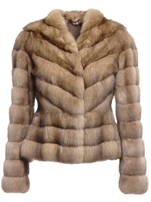 Golden Russian Sable Fur Jacket Fit in | SKANDINAVIK FUR