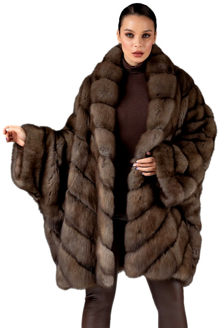 毛布Rady Full length russian sable fur coat with belt | SKANDINAVIK FUR