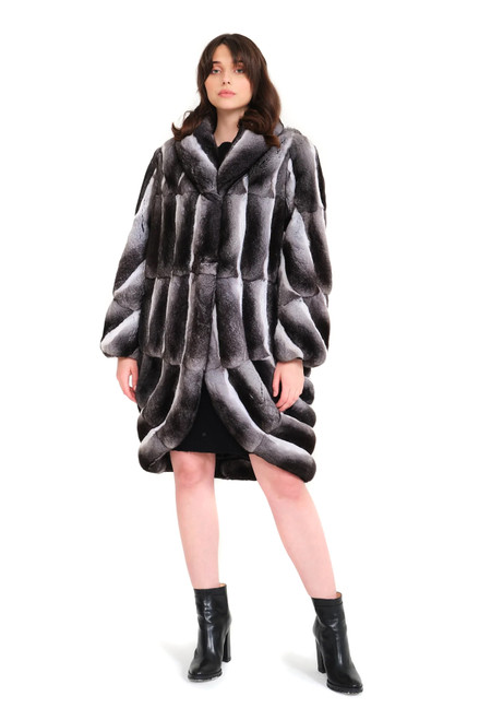 Chinchilla Fur Coat Alvit| SKANDINAVIK FUR