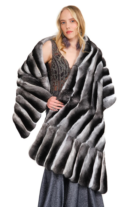 Chinchilla Shawl Gabriela | SKANDINAVIK FUR
