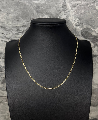 14k Gold Hollow Figaro Chain 2mm_3