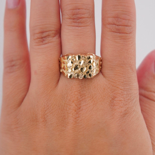 14k Gold Nugget Men’s Ring_8
