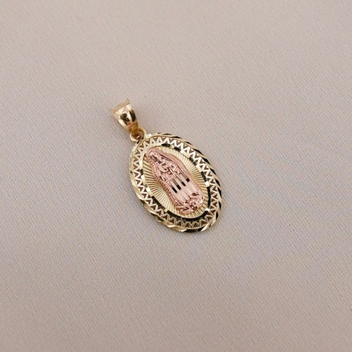 14k Gold Virgencita Pendant_9