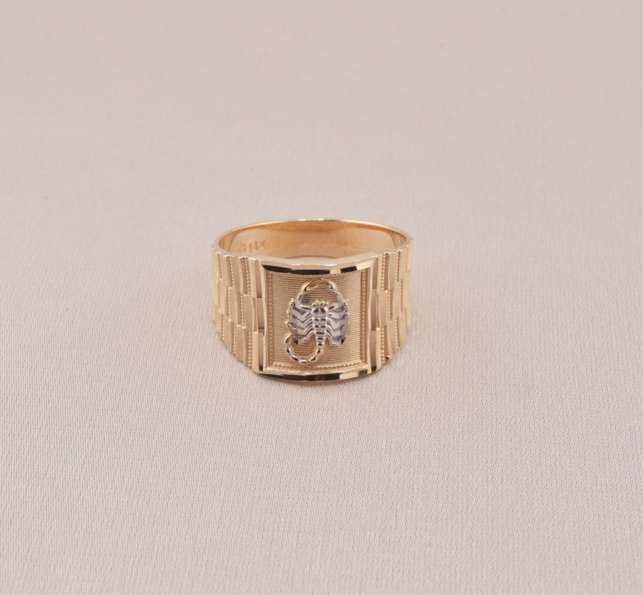 14K Gold Scorpion Men's Ring_6
