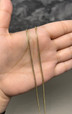 14k Gold Hollow Curb Chain 2mm