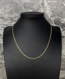 14k Gold Hollow Figaro Chain 2mm_3