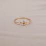 14k Gold Small Cross Ring