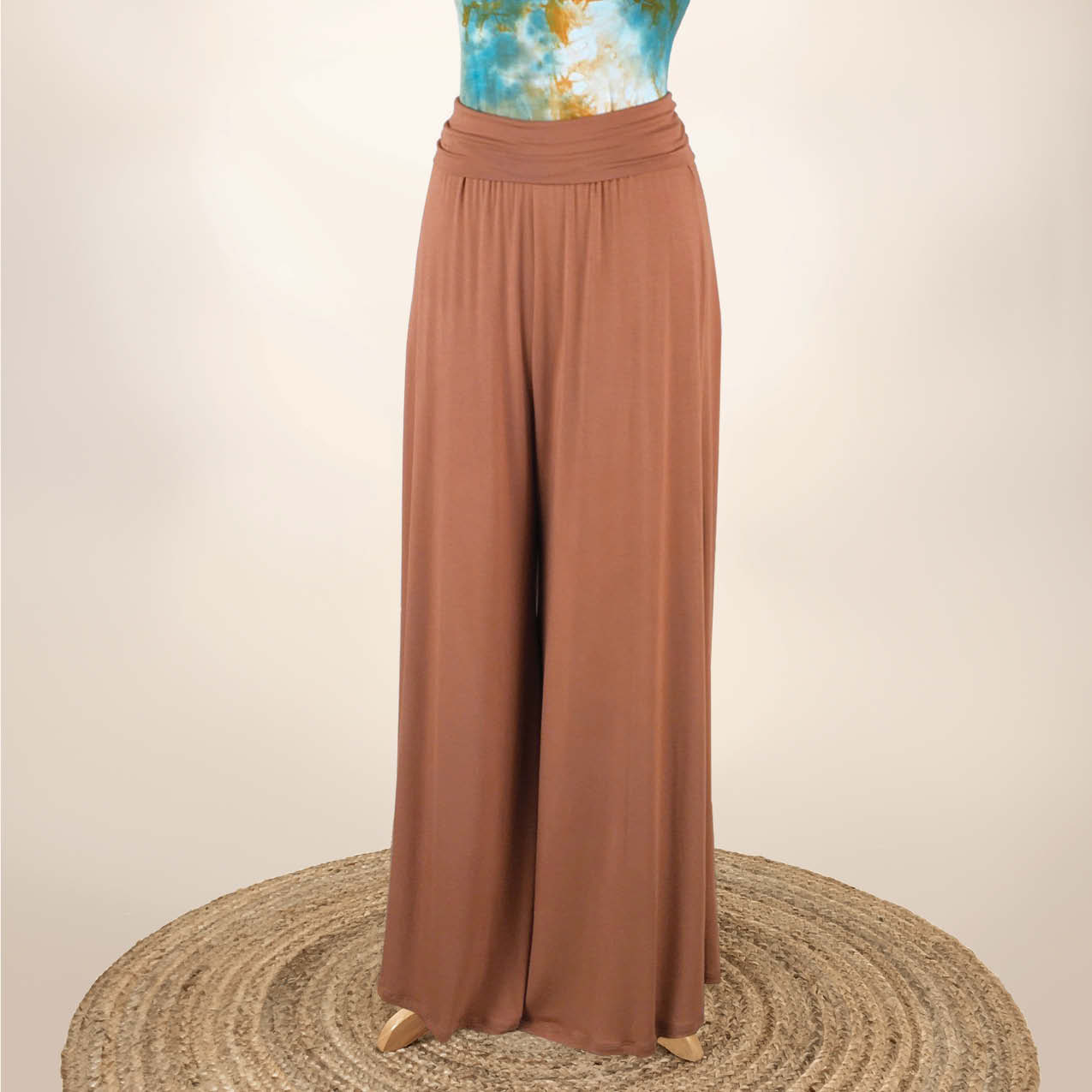 SS2024G Tillie - S/M Gaucho Pants - Turquoise - Honey and Me, Inc.