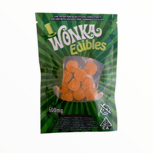 "Experience the perfect fusion of flavor and potency with Wonka Vegan Sour Peach Drops. These 600mg THC distillate-infused gummies offer a mouthwatering peachy delight in a vegan and all-natural package. Elevate your cannabis experience with these discreet and convenient treats. Order now for a delectable journey into the world of THC-infused edibles!"