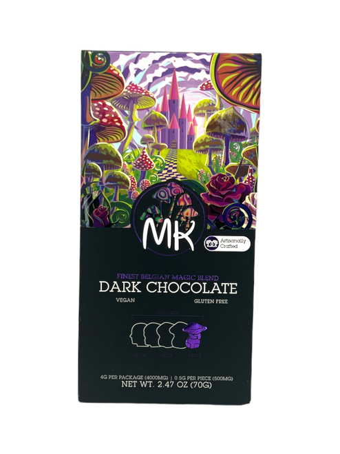 Experience the enchanting world of magic mushrooms with our Magic Kingdom Dark Chocolate bar. Infused with 400mg of psilocybin, this delicious treat will take you on a trip like no other.