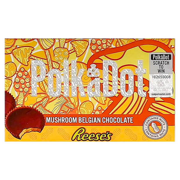 Unveil the extraordinary with the Polka Dot Reese's 3.5 Gram Psilocybin Mushroom Bar. Dive into a delicious Reese's experience infused with the power of psilocybin. Discover your inner explorer with precise dosing and an irresistible flavor fusion.