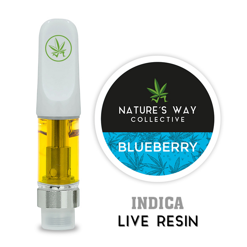Elevate your cannabis experience with Nature's Way Collective's Blueberry 1ml C-Cell Cartridge. Our cutting-edge formula blends Delta-9 distillate, High Terpene Extract (HTE), and cannabis-derived terpenes to deliver an authentic Blueberry strain encounter. Enjoy smooth, clean draws with C-Cell technology in a 1ml capacity cartridge. Embrace the future of cannabis delivery today!