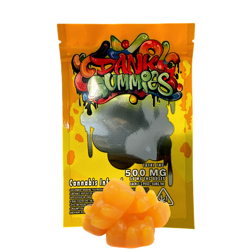 Mango Chili Bears 500 mg - Dank Gummies

Savor the sweet and spicy fusion of Mango Chili Bears by Dank Gummies. Infused with 500 mg of premium cannabis extract, these gummies deliver the juicy taste of ripe mango with a hint of chili heat. Each bite offers a deliciously potent and balanced experience, perfect for on-the-go relaxation or a flavorful escape. Crafted with quality and care, Mango Chili Bears bring a burst of tropical flavor and a satisfying dose in every gummy.