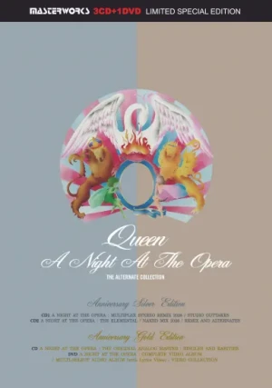 QUEEN - A NIGHT AT THE OPERA = THE ALTERNATE COLLECTION (3CD+1DVD) MASTERWORKS