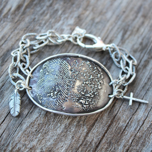 Fingerprint Bible Verse Bracelet