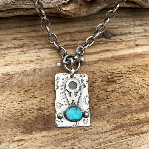 Rectangle Ranch Brand Turquoise Necklace 6