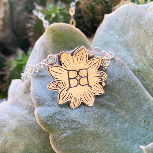 Sunflower Turquoise Necklace 2