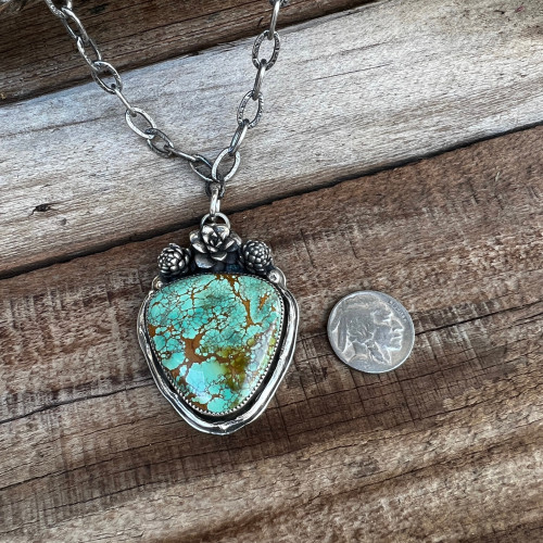 Blooming Cactus Turquoise Necklace 3
