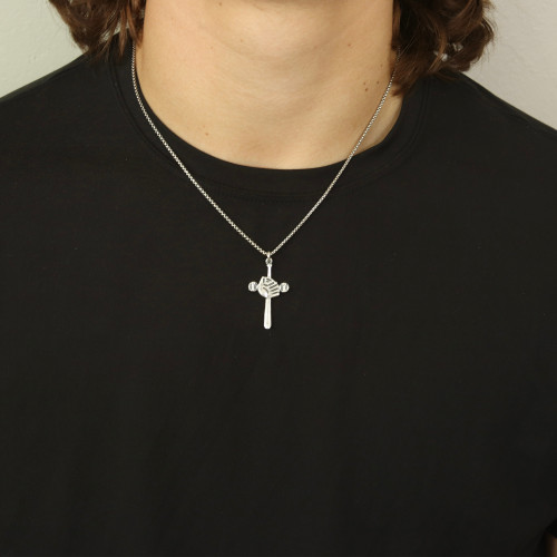 Baseball Cross Necklace Baseball Cross Necklace