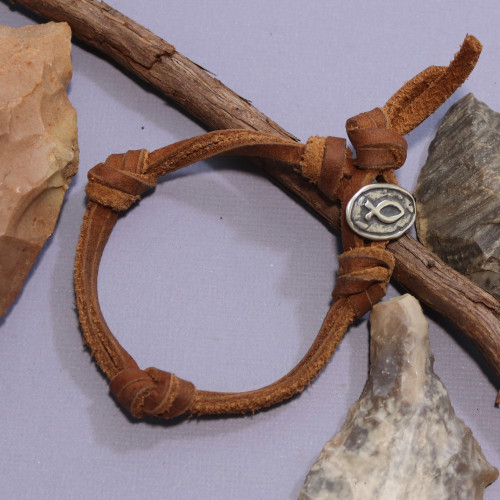 Latigo Leather Knot Bracelet Latigo Leather Knot Bracelet