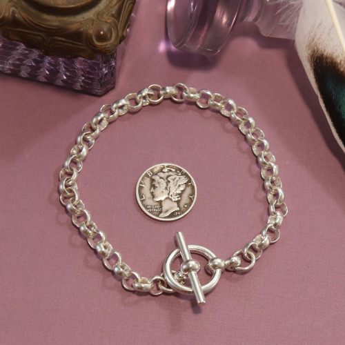 Heavy Rolo Bracelet with Toggle Heavy Rolo Bracelet with Toggle