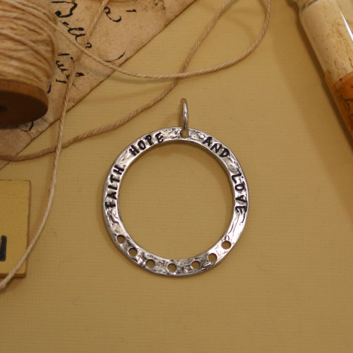 Faith, Hope & Love Light Oval Rolo Necklace Faith, Hope & Love Light Oval Rolo Necklace
