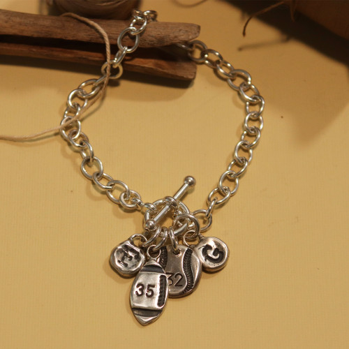 Medium Sized Cable with Ball Toggle Bracelet