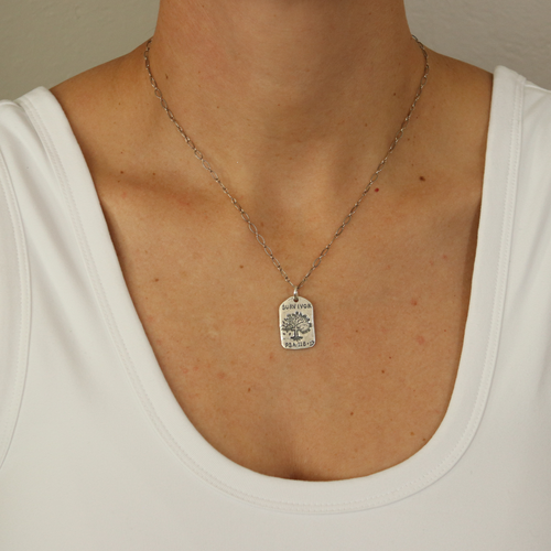 Long Short Oxidized Patterned Cable Chain Long Short Oxidized Patterned Cable Chain