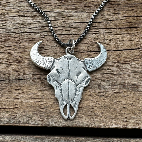 Kiowa Buffalo Skull Pendant Kiowa Buffalo Skull Pendant