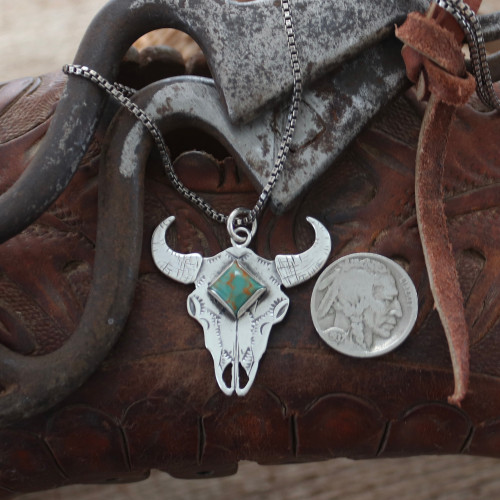 Kiowa Buffalo Skull Pendant Kiowa Buffalo Skull Pendant