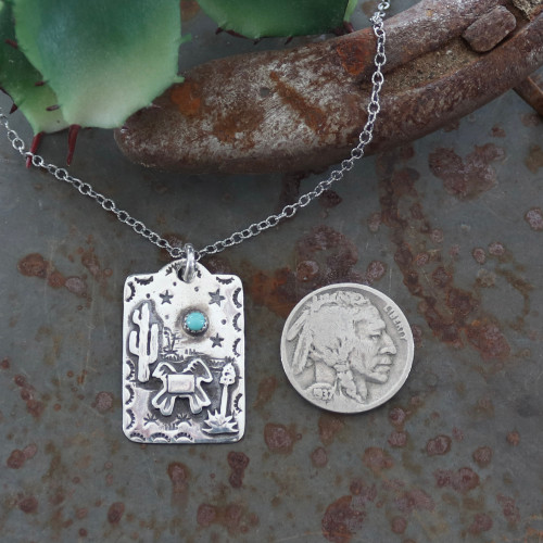 Mesa Desert Scene Necklace Mesa Desert Scene Necklace