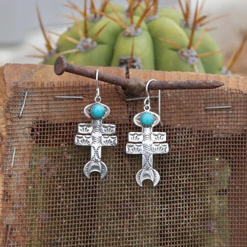 Sedona Dragonfly Cross Earrings